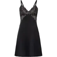 Bonprix Slipdress van glanzend satijn met kanten rand maat 52/54 (XXL)