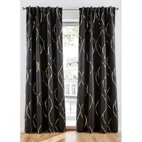 Bonprix Verduisterend gordijn met glanzende print (1 stuk) maat H/B: 175/130 cm