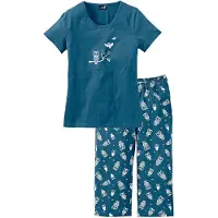 Bonprix Capri pyjama met korte mouwen (2-dlg.) 42/44 (M)