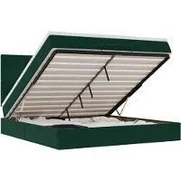 vidaXL Ottoman bed met matrassen en LED's 160x200cm fluweel