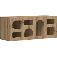 vidaXL TV Kast ELST 100 x 35 x 40 cm Artisan Eiken Bewerkt hout