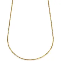 Lucleon Essentials | 3 mm Goudkleurige Ketting met Gebogen Venetiaanse Schakels