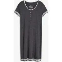 Bonprix Nachtjapon met knoopsluiting en split maat 40/42 (M)