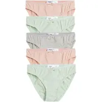 Bonprix Meisjes slip (set van 5) met biologisch katoen maat 140/146
