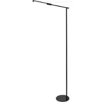 FABAS LUCE LED-vloerlamp Ideal, dimbaar, zwart, Woon-/ Eetkamer, Aluminium, Modern, LED vloerlamp
