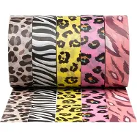 Colorations Washi Tape dieren patronen 5 rollen decoratie 5 meter.