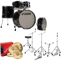 Sonor AQ2 20 5pc Shell Pack Transparent Black
