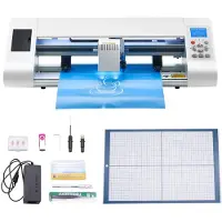 Vevor Vinyl Cutter (snijformaat 33 cm) met automatische randdetectie en ontwerpsoftware en -materialen