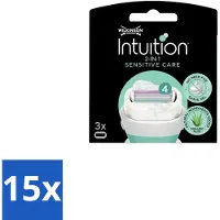 Wilkinson Sword Wilkinson – Scheermesjes – Intuition Dry Skin Sensitive Care – 3 Scheermesjes - Bulkverpakking - 15 stuks