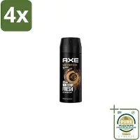 Axe – Deodorant Spray – Dark Temptation – 150 ml - Voordeelverpakking - 4 stuks - Chocolade geur - Verleidelijke geur