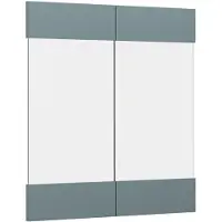 Vicco R-Line Keukenfront – 59.2 x 59 cm meubelfront voor de glazen hangkast Blauw-grijs