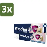 Fixodent Kleefpasta Plus 40 gr - Bulkverpakking - 3 stuks