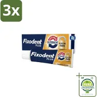Fixodent 3 x Kleefpasta Plus Dual Power 40 gr - Grootverpakking - Kleefpasta Kunstgebit - Onverslaanbare Bijtkracht - Kunstgebit Fixatie - Bijtkracht Kunstgebit - Kunstgebit Comfort