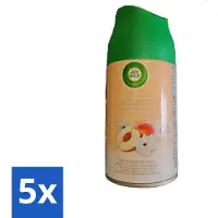 Air Wick 5 x - Luchtverfrisser Navulling - Witte Perzik - Automatische Spray - 250 ml - Luchtverfrisser - Geurverspreiding - Witte Perzik - Automatische Spray - Geurintensiteit
