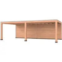 Westwood Douglas overkapping, 600 x 400, met achterwand, Modern Plus