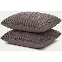 HappyBed Anthracite kussensloop set 2 stuks - 60x70 cm - 100% Microvezel - Ultieme slaapcomfort