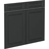 Vicco R-Line Keukenfront – 79.2 x 70.8 cm meubelfront voor de onderkast met lades Antraciet landhuis