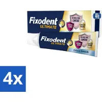 Fixodent Kleefpasta Ultimate Fresh 40 gr - Voordeelverpakking - 4 stuks