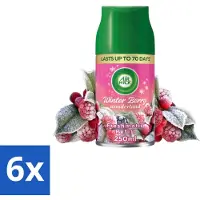 Air Wick Freshmatic – Automatische Luchtverfrisser Navulling – Winter Berry Wonderland - 250 ml - Voordeelverpakking - 6 stuks