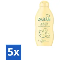 Zwitsal 5 x Shampoo Anti-Klit 200 ml - Anti-klit Shampoo - Baby Haar Verzorging - Shampoo - Babyhuid Verzorging - Anti-klit