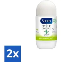Sanex – Deo Roll-on – Bamboo Fresh Efficacy – 50 ml - Voordeelverpakking - 2 stuks