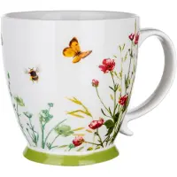 Banquet Weide Jumbo Mok 460ml - Keramiek met Bloemendecor