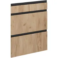 Vicco R-Line Keukenfront – 59.6 x 70.4 cm meubelfront voor de onderkast met lades Krachtige eik goud