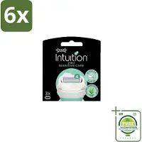 Wilkinson Sword Wilkinson – Scheermesjes – Intuition Dry Skin Sensitive Care – 3 Scheermesjes - Voordeelverpakking - 6 stuks - Scheermesjes voor gevoelige huid - Gevoelige huid scheeren