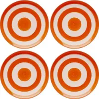 Kare design Capri Serveerbord Wit-Oranje Ø27 cm Keramiek