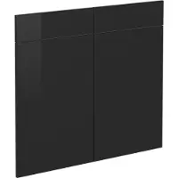 Vicco R-Line Keukenfront – 79.2 x 70.8 cm meubelfront voor de onderkast met lades Zwart hoogglans