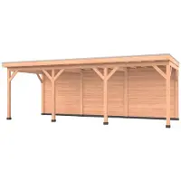 Westwood Douglas overkapping, 750 x 400, met achterwand, Comfort Plus
