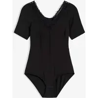 Bonprix Body van modal met kant en halflange mouwen maat 48/50 (XL)