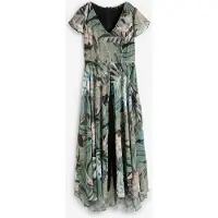 Bonprix Jumpsuit met grand foulard van chiffon maat 36