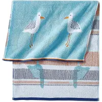 Bonprix Handdoek met meeuwen maat douchelaken 70/140 cm