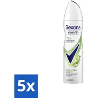 Rexona Deodorant Spray Advanced Protection Aloë Vera 150 ml - Bulkverpakking - 5 stuks