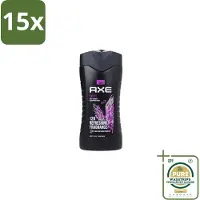 Axe 15 x – Douchegel – Excite - 250 ml - Grootverpakking - Douchegel - Douchegel Zwarte Peper Kokosnoot - Douchegel Voor Mannen - Douchegel Kruidige Geur - Douchegel Warm En Fris