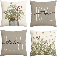 Hode Seizoensgebonden Kussensloop - Hoogwaardig Polyester - Machinewasbaar - Set of 4 - 45x45cm