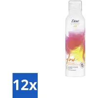 Dove – Douche- & Scheerschuim – Bath Therapy Glow – 200 ml - Voordeelverpakking - 12 stuks