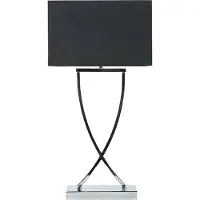 Beliani YASUNI - Tafellamp - Zwart - Metaal