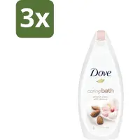 Dove – Badcrème – Caring Bath Almond – 450 ml - Bulkverpakking - 3 stuks