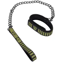 Doc Johnson Tactische Halsband en Leash -/ - Zwart
