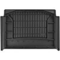 Frogum Dry Zone Kofferbakmat - Geschikt voor Mazda CX-30 (vanaf 2019) - Lage laadvloer - Perfecte Pasvorm - TPE Rubber - Hoge Rand 5cm - Geurloos - Zwart