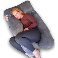 Ella Zwangerschapskussen / Pregnancy Pillow - Breastfeeding Baby & Full Body for Sleeping \ Voedingskussen - Zijslaapkussen - Lichaamskussen - Body Pillow 140 x 80 x 20 centimetres