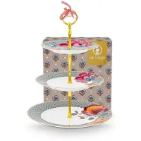 Pip studio Taartplateau Home Cake Stand 3/Layers Blooming Tales Fantasy Blue