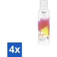 Dove – Douche- & Scheerschuim – Bath Therapy Glow – 200 ml - Voordeelverpakking - 4 stuks