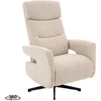 Label51 Copenhagen Fauteuil - Naturel - Royal Stof - Manueel Verstelbaar - -