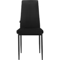 Loft 24 Kelly-Eetkamerstoel - Zwart Fluweel