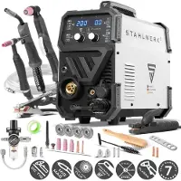 Stahlwerk CTM-250 ST Combilasapparaat TIG + MIG/MAG + MMA/ARC + CUT/Plasma met 200 ampère en 45 ampère plasmafunctie