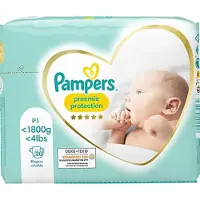 Pampers 12x Premium Protection Luiers Maat P1 (<1800gr) 20 Stuks