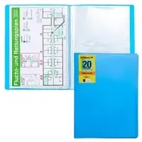 Pagna 21012-13, Project folder, A4, Polypropyleen (PP), Lichtblauw, 20 vakken, 1 stuk(s)